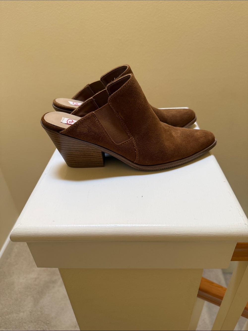 Blondo Brown Waterproof Suede Pointed Toe Slip-On Mules